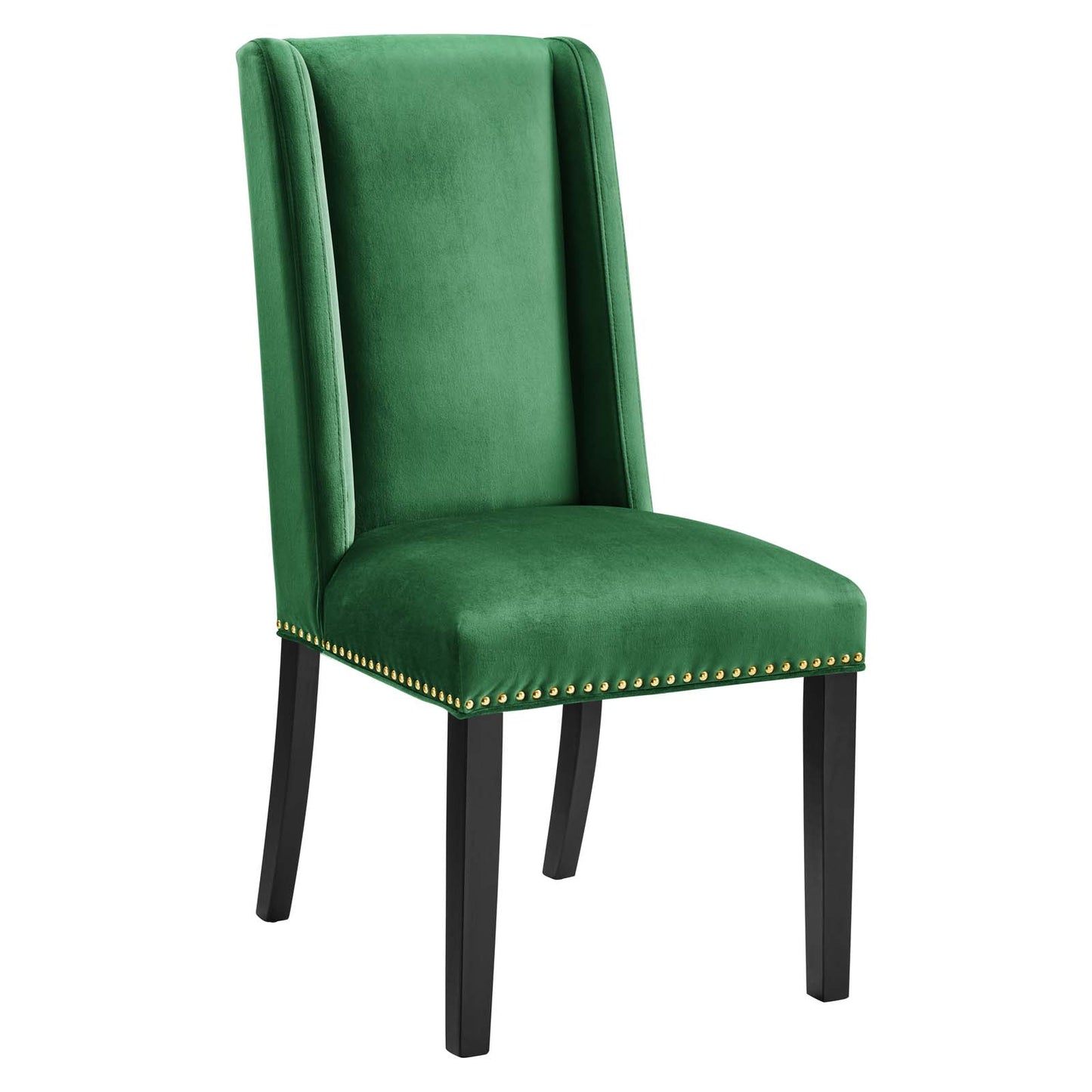 Modway Baron Velvet Set of 2 Dining Chairs with Emerald Finish EEI-5012-EME