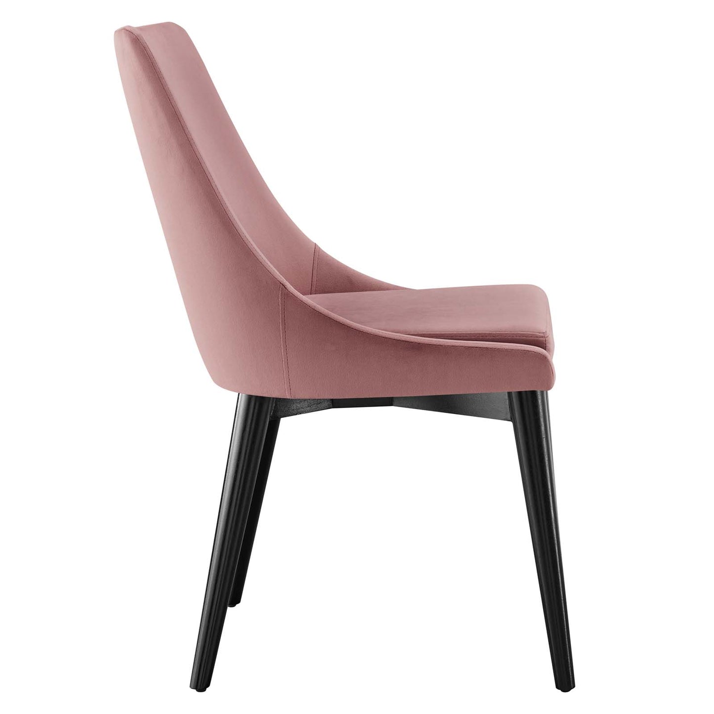 Modway Viscount Performance Velvet Dining Chair with Dusty Rose EEI-5009-DUS
