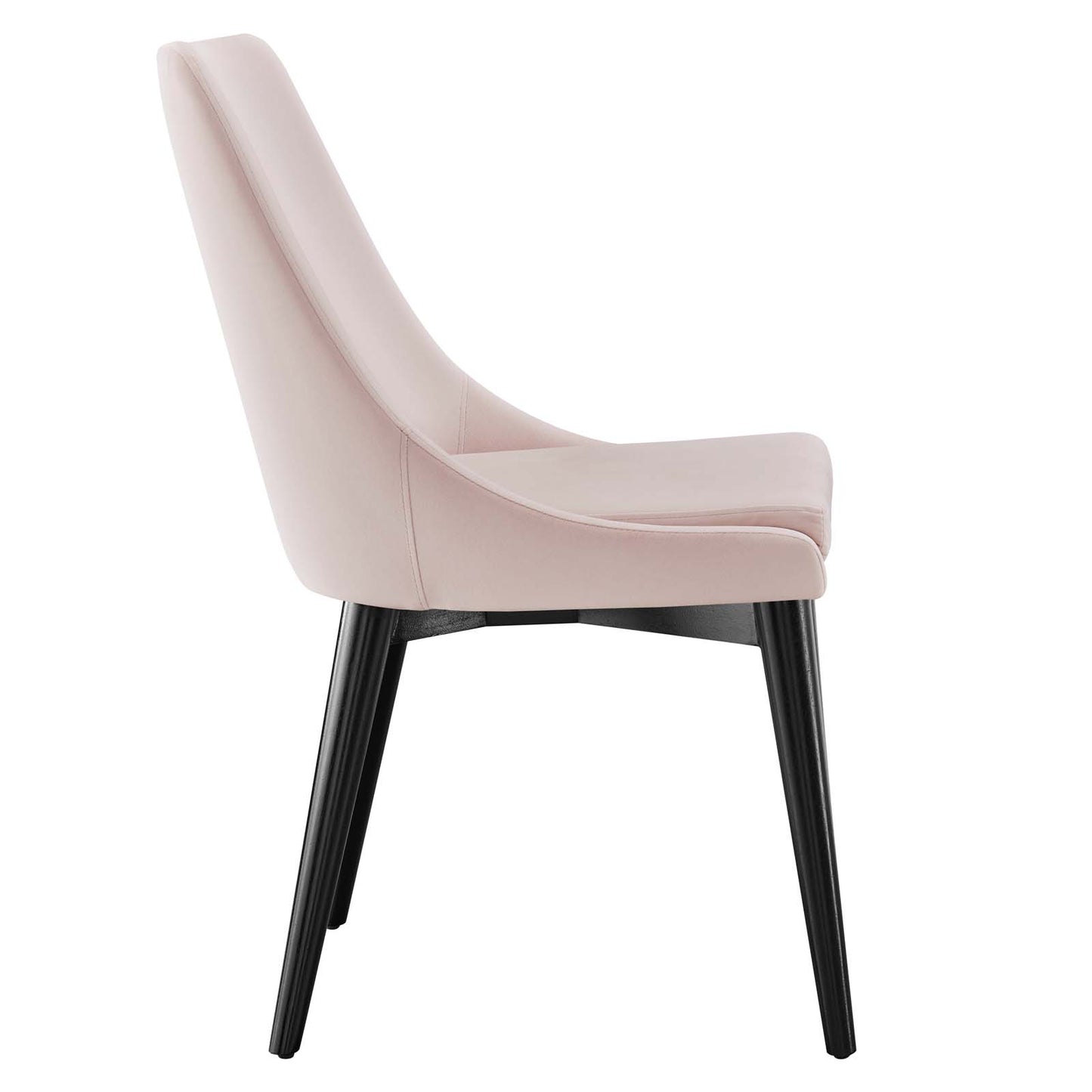 Modway Viscount Performance Velvet Dining Chair with Pink Finish EEI-5009-PNK