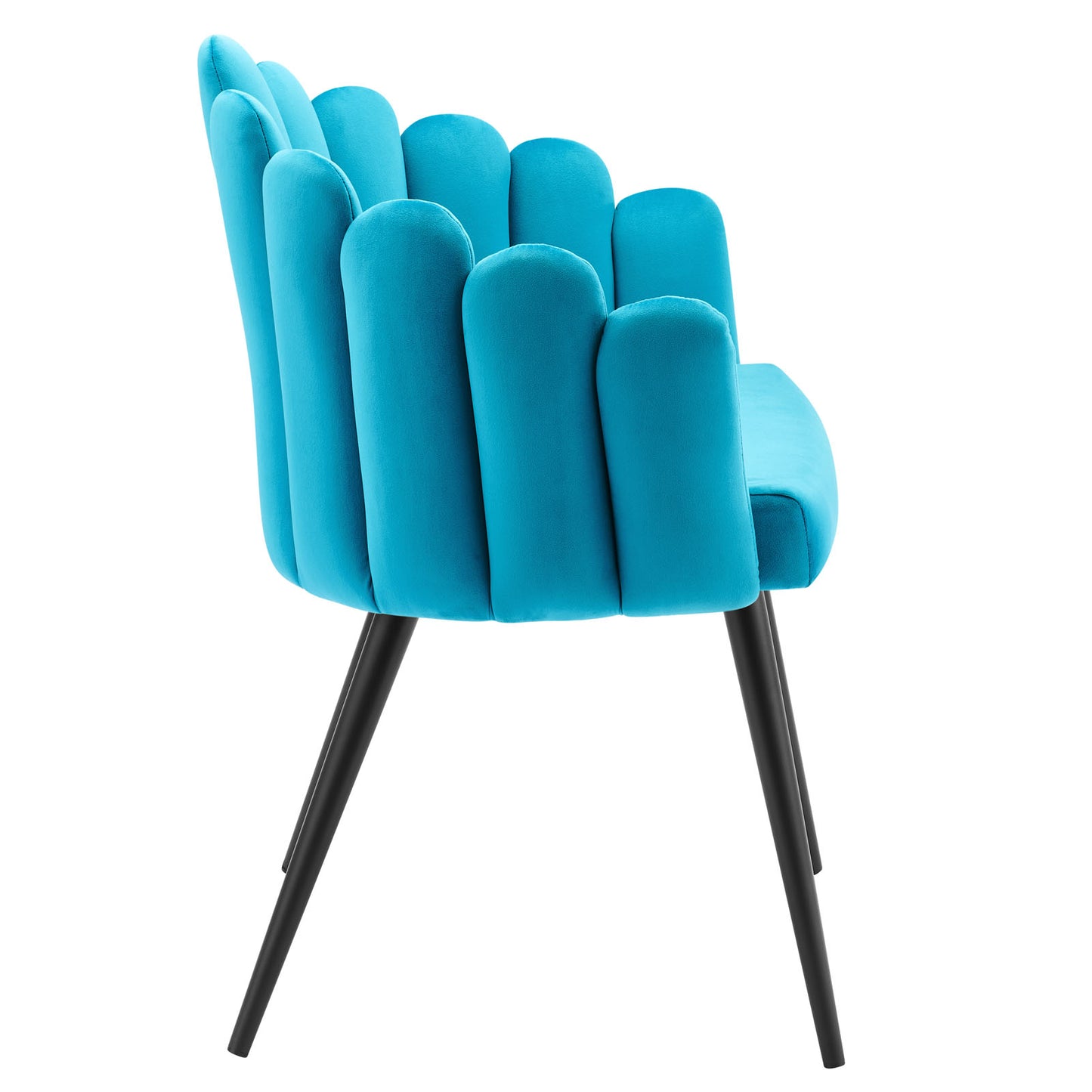 Modway Vanguard Dining Chair with Black Blue Finish EEI-4677-BLK-BLU