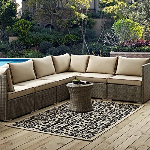 Modway R-1142C-58 Ariana Area Rug, 5X8,