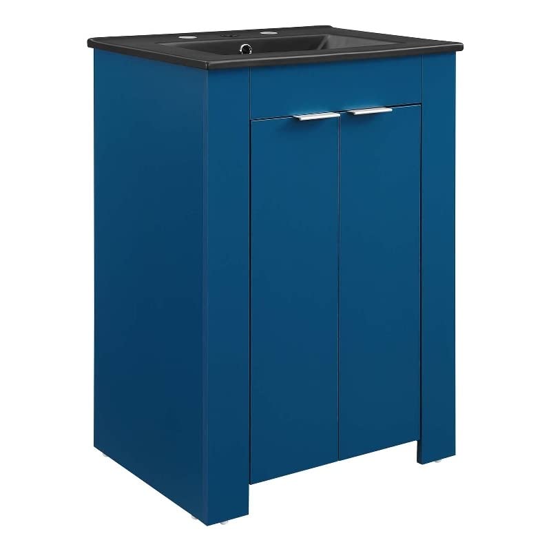 Modway Maybelle 24" Bathroom Vanity in Navy Black