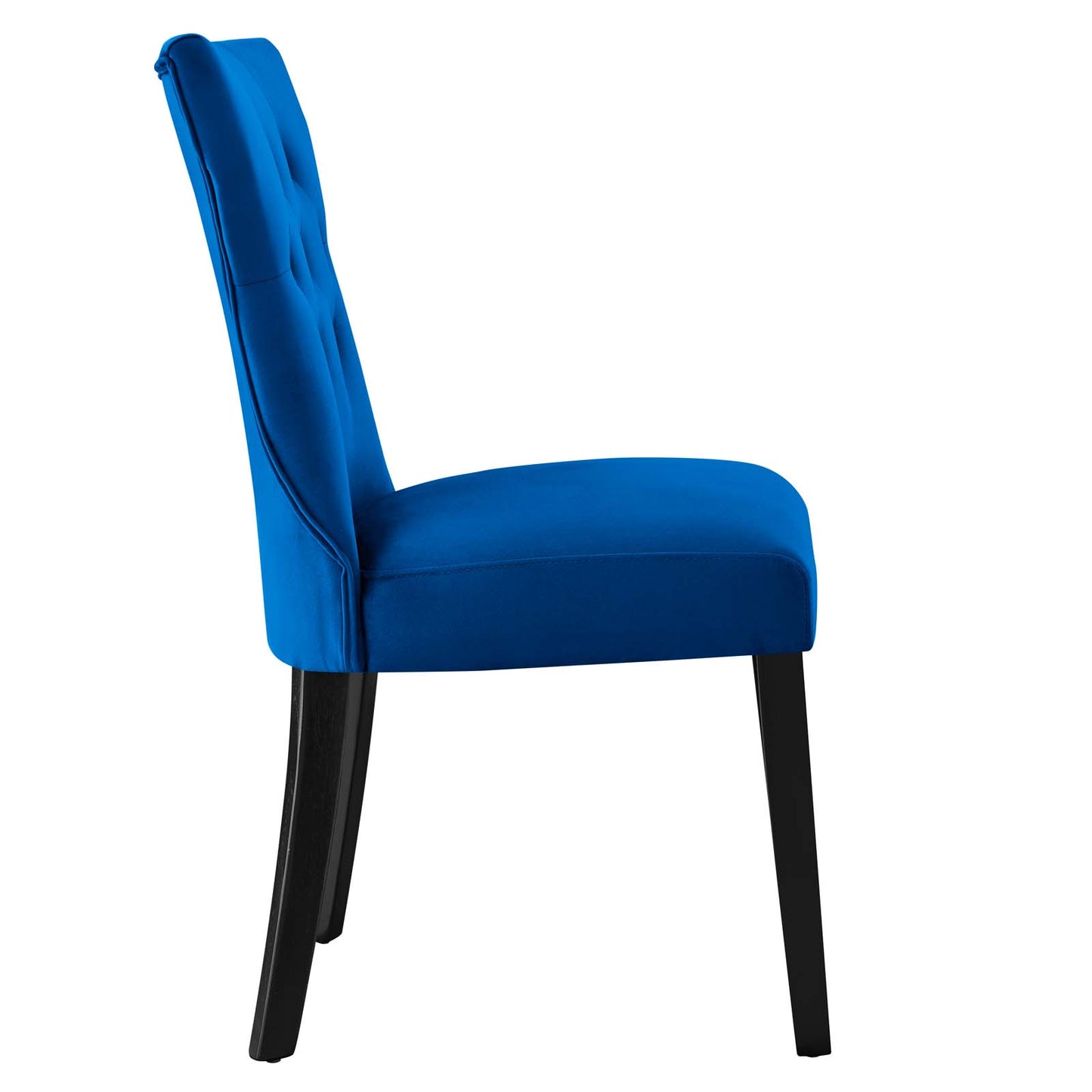 Modway Silhouette Velvet Set of 2 Dining Chairs with Navy Finish EEI-5014-NAV