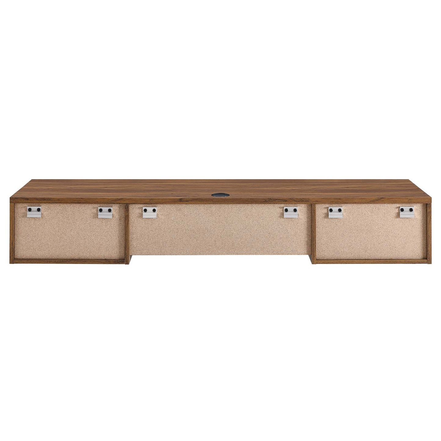 Modway Walnut Render Wall Mount Wood Office Desk EEI-5865-WAL