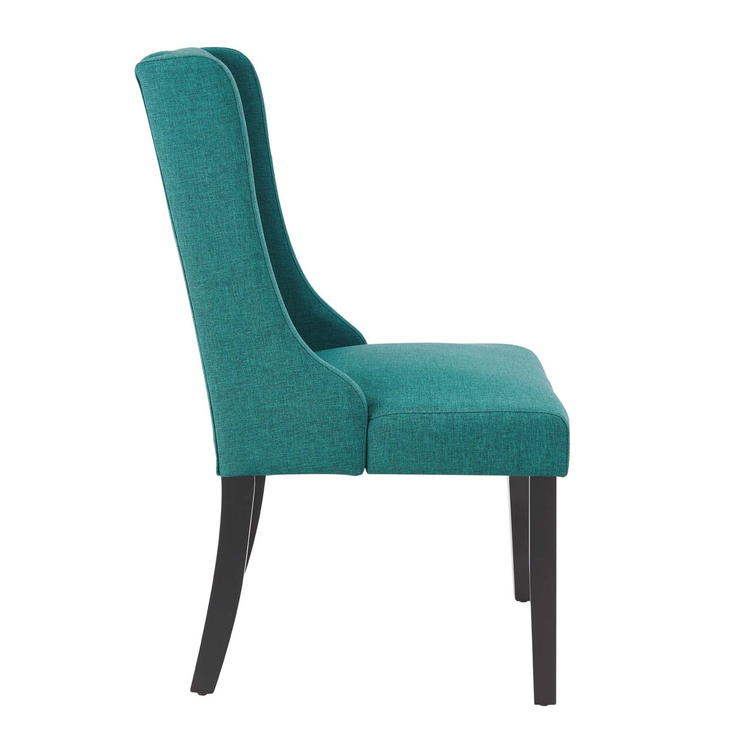 Modway Renew Fabric Parsons Dining Chairs in Teal-Set of 2