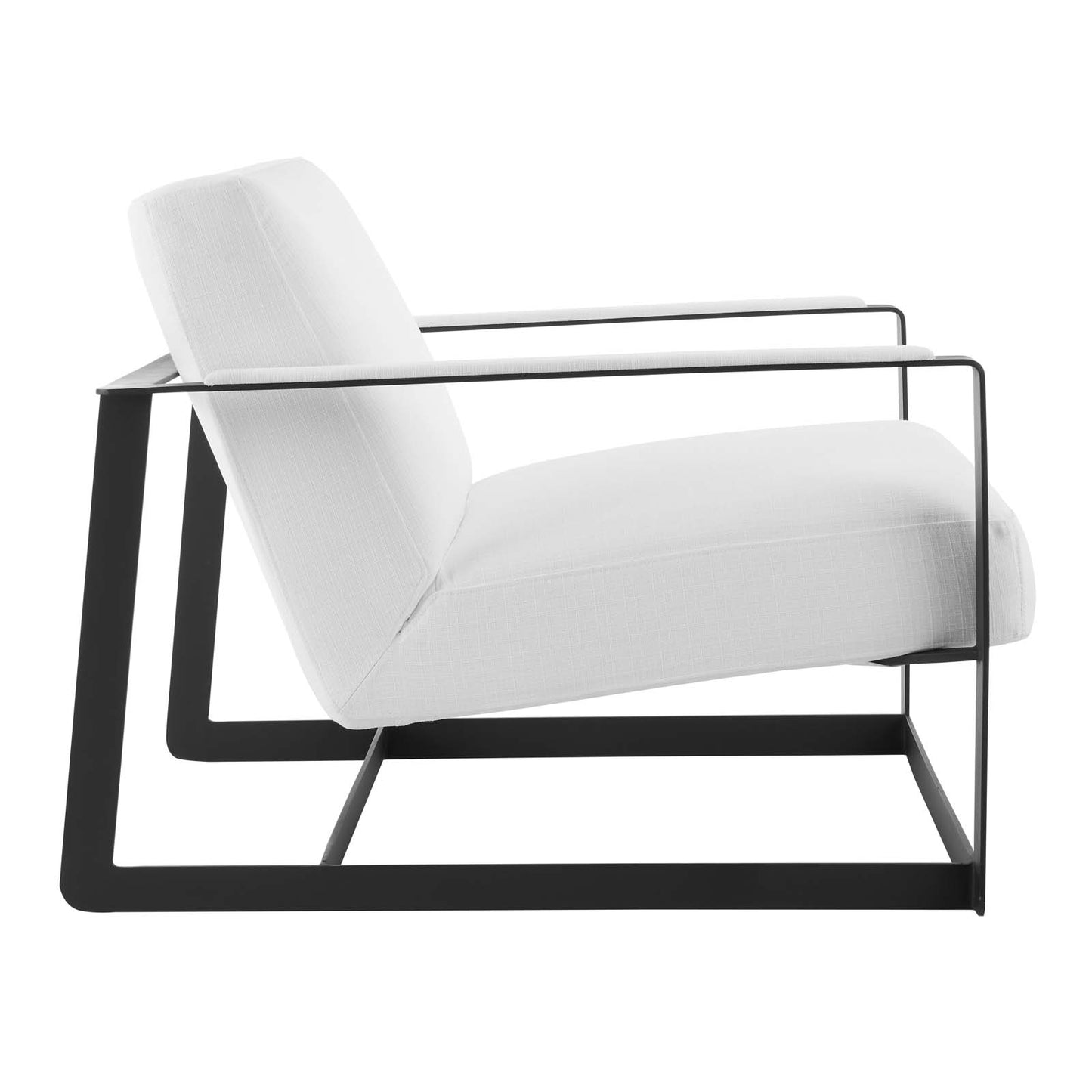 Modway Seg Upholstered Accent Chair, Black White