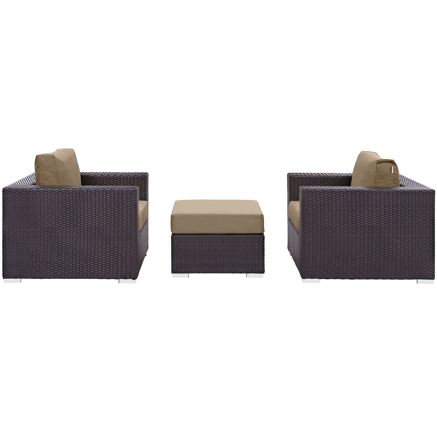 Modway Convene Wicker Rattan 4-Piece Outdoor