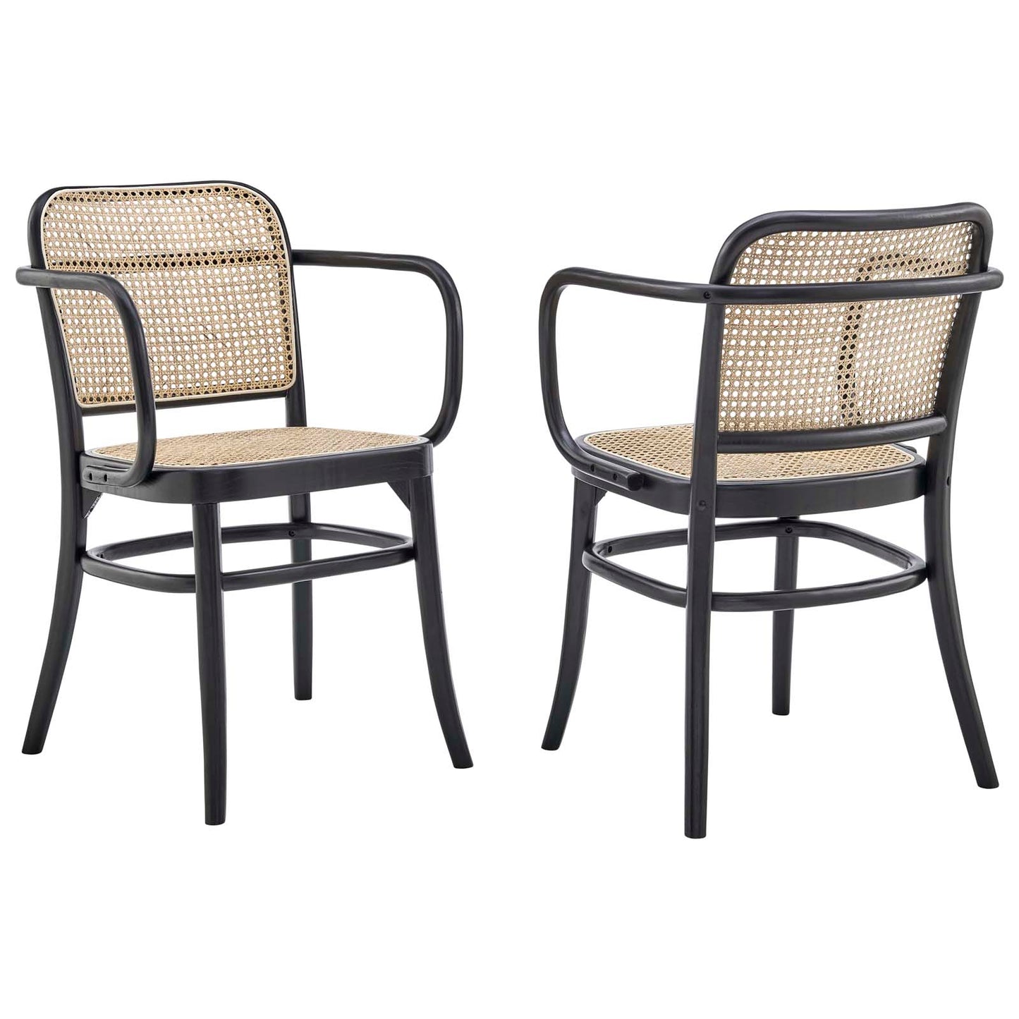 Modway Winona Dining Room Tables and Chairs, Black