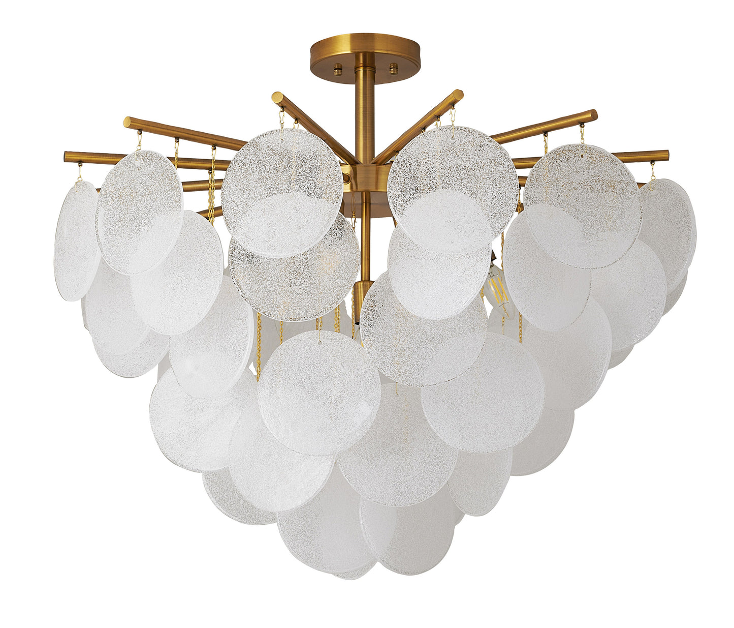 Antique Brass Semi Flush Mount - TD31C30AB