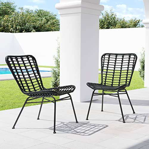 Zuo Modern Dining Chair (Set of 2) Black Lorena