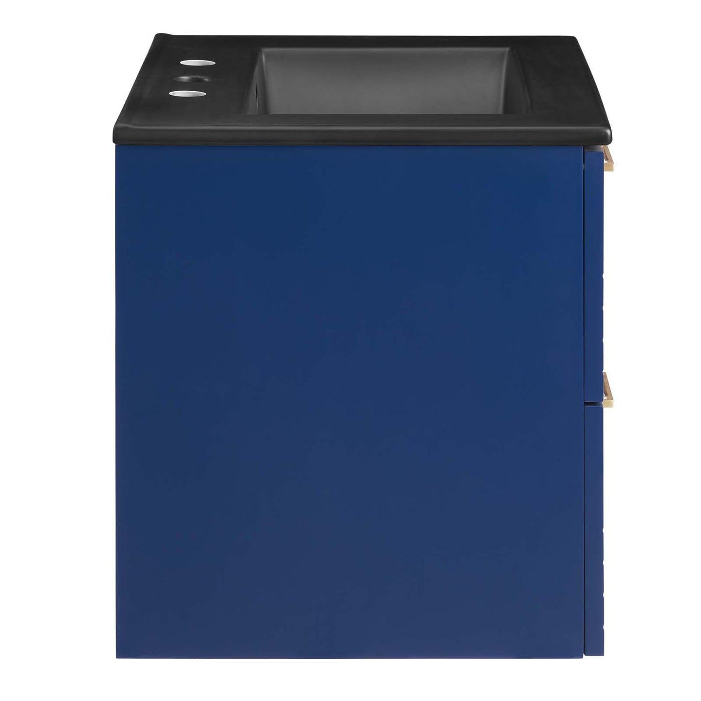 Modway Daybreak 24" Wall-Mount Bathroom Vanity in Blue Black