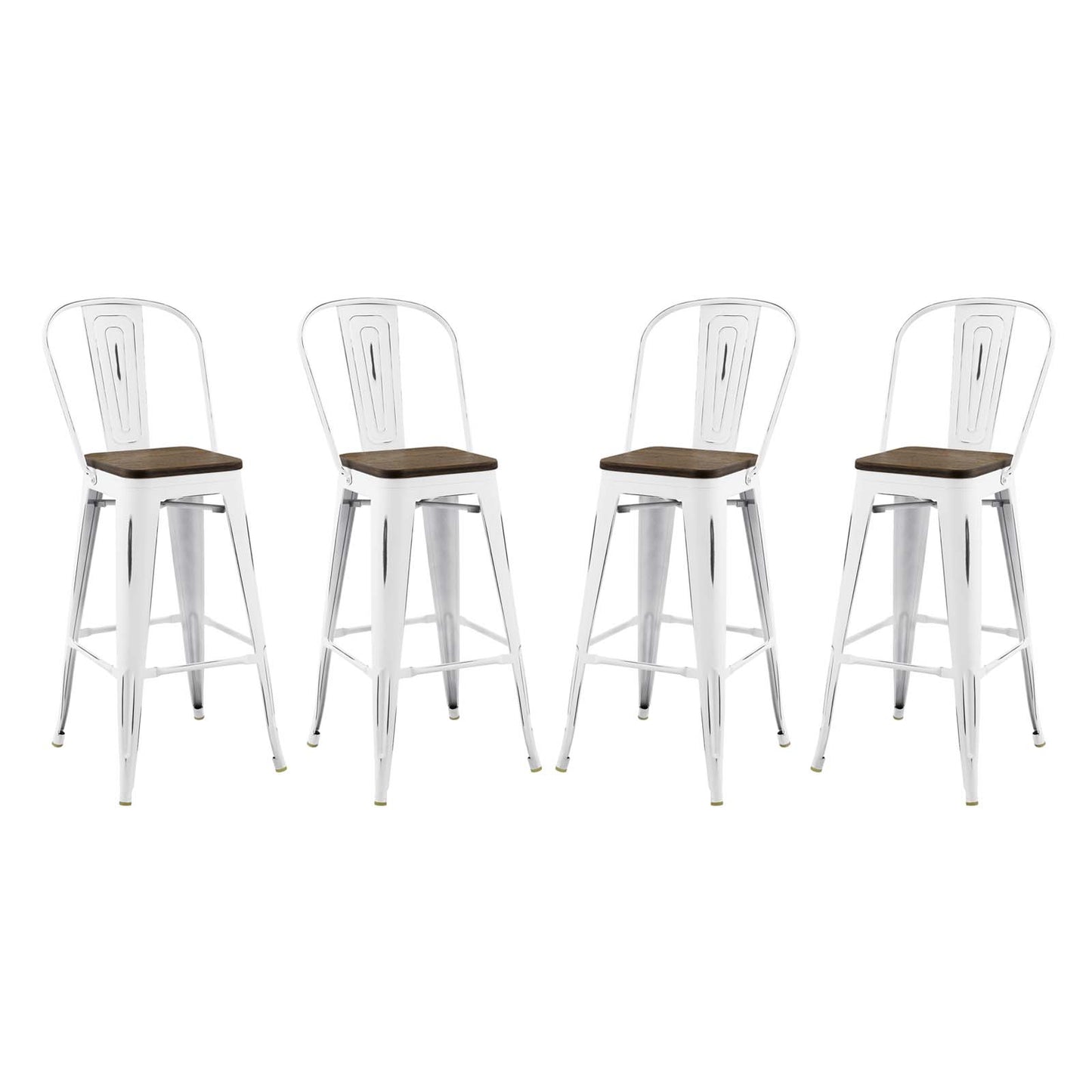 Modway Promenade barstools, White