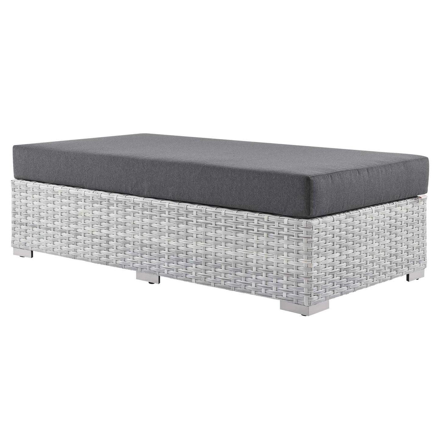 Modway EEI-4308-LGR-CHA Ottoman, Light Gray Charcoal