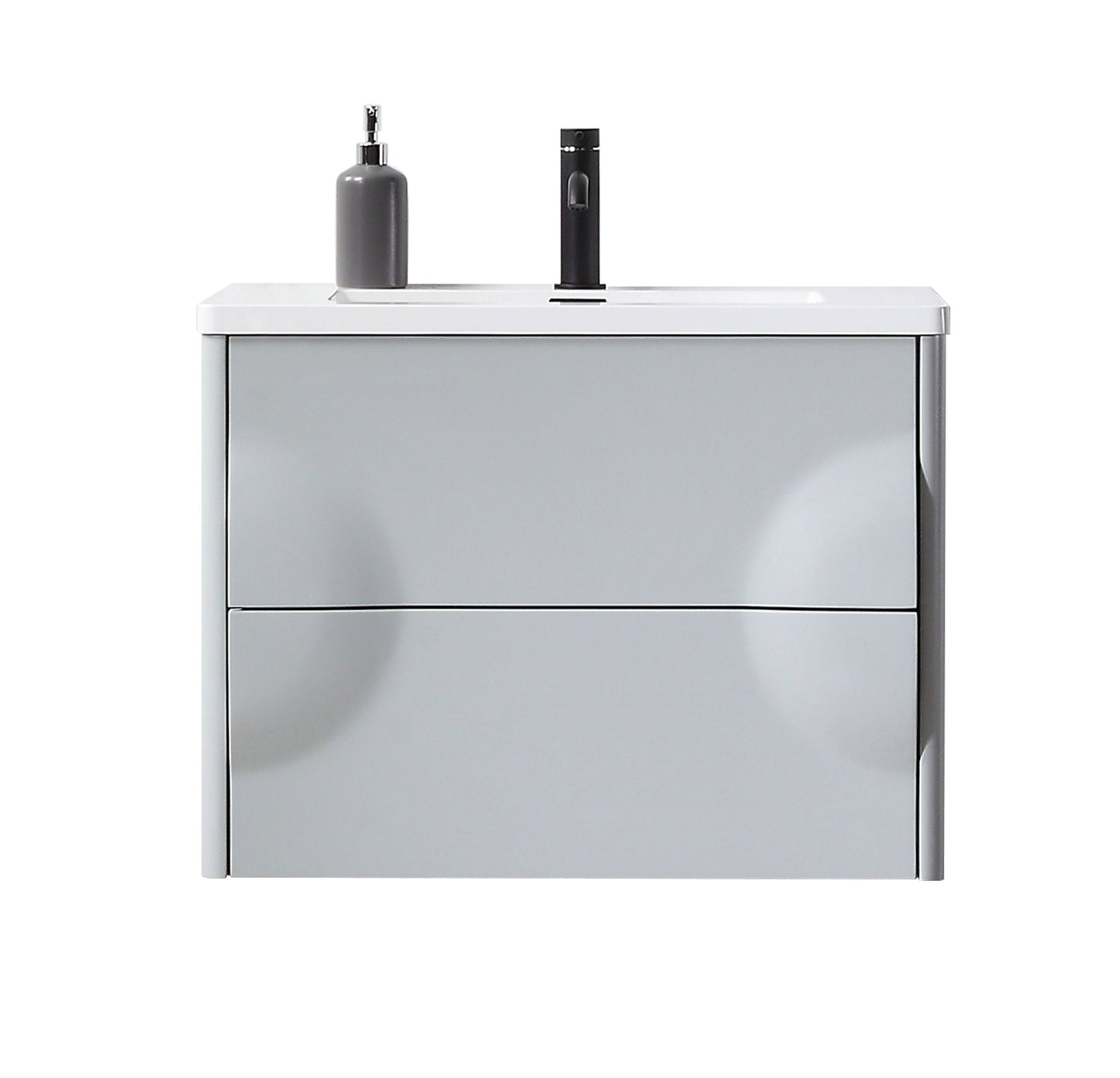 COLMAR 30” LIGHT GRAY WALL MOUNT MODERN BATHROOM VANITY