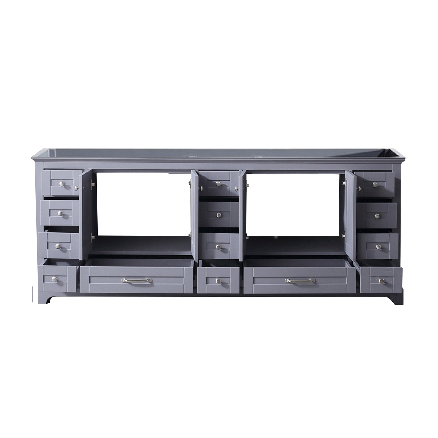 Dukes 84" Dark Grey Vanity Cabinet Only