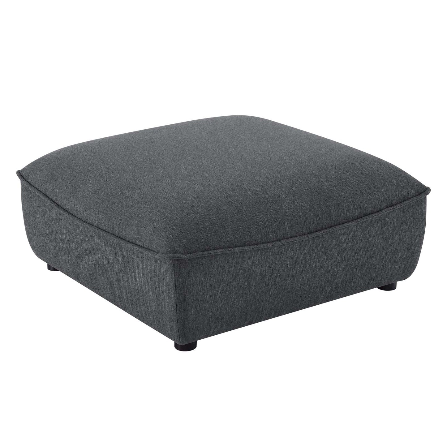 Modway EEI-4419-CHA Comprise Sectional Sofa Ottoman, Charcoal