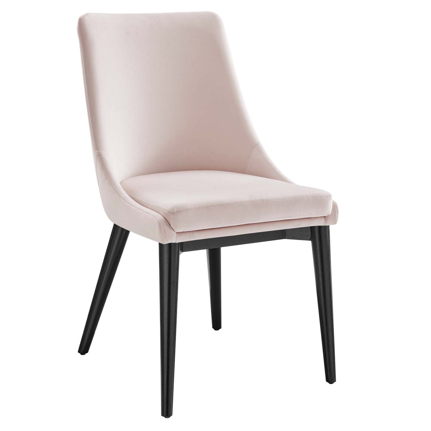 Modway Viscount Performance Velvet Dining Chair with Pink Finish EEI-5009-PNK