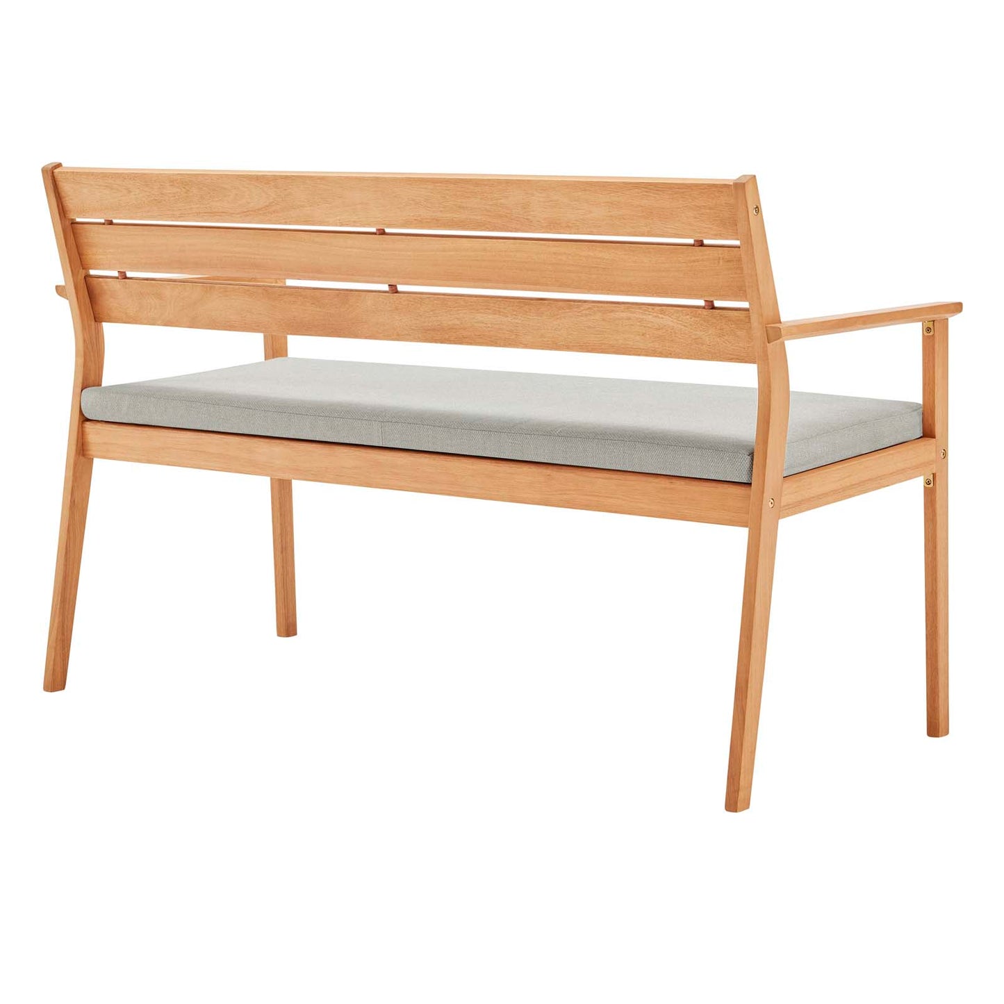 Modway Viewscape Outdoor Patio Jack and Jill Armchair Set with Natural Taupe Cushions