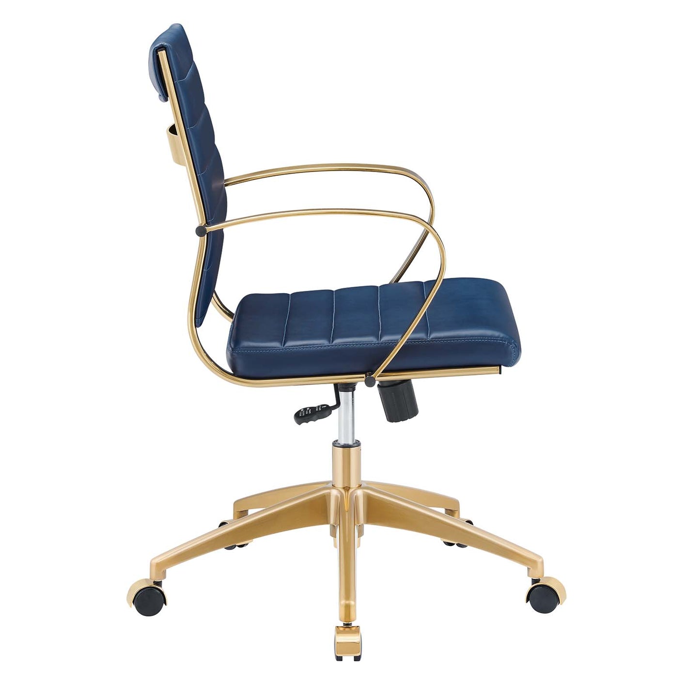 Modway Jive Gold Midback Office Chair with Gold Navy Finish EEI-3418-GLD-NAV