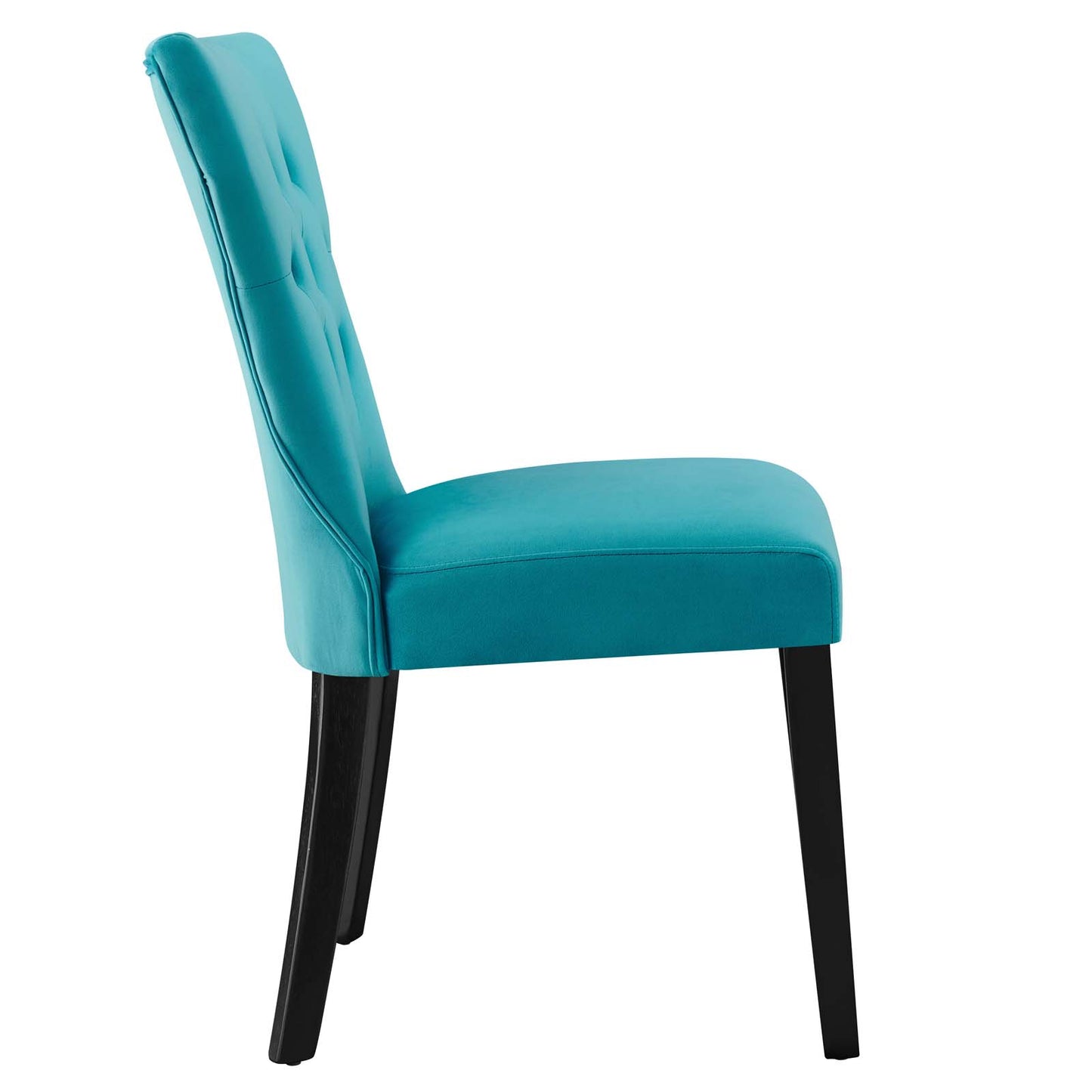 Modway Silhouette Velvet Set of 2 Dining Chairs with Blue Finish EEI-5014-BLU