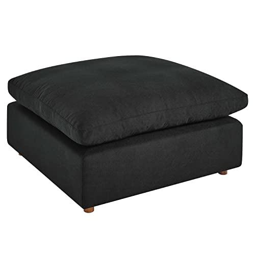 Modway Black Commix Down Filled Overstuffed Ottoman EEI-3318-BLK