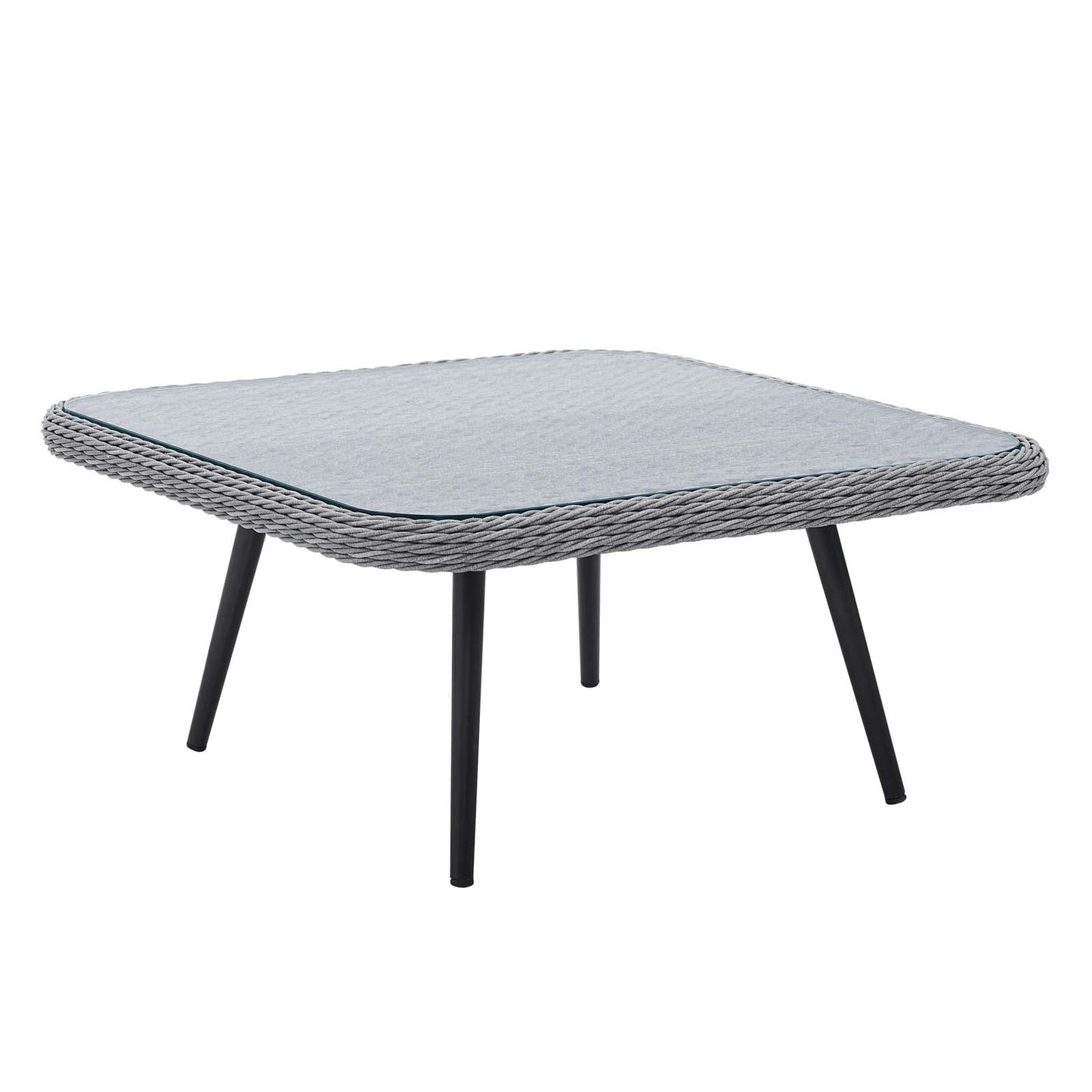 Modway EEI-4659-GRY Endeavor Patio Coffee Table, Gray