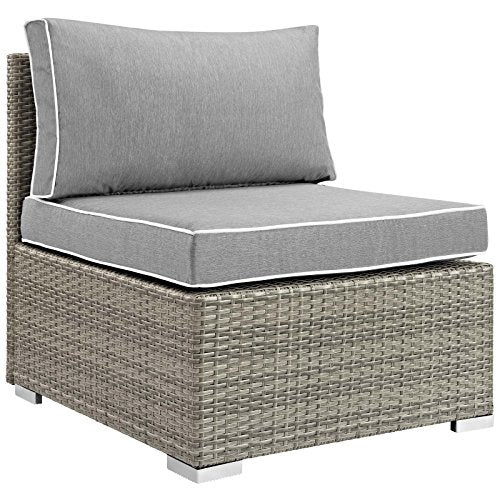 Modway EEI-2961-LGR-NAV Repose Sunbrella Fabric Outdoor Patio Armchair