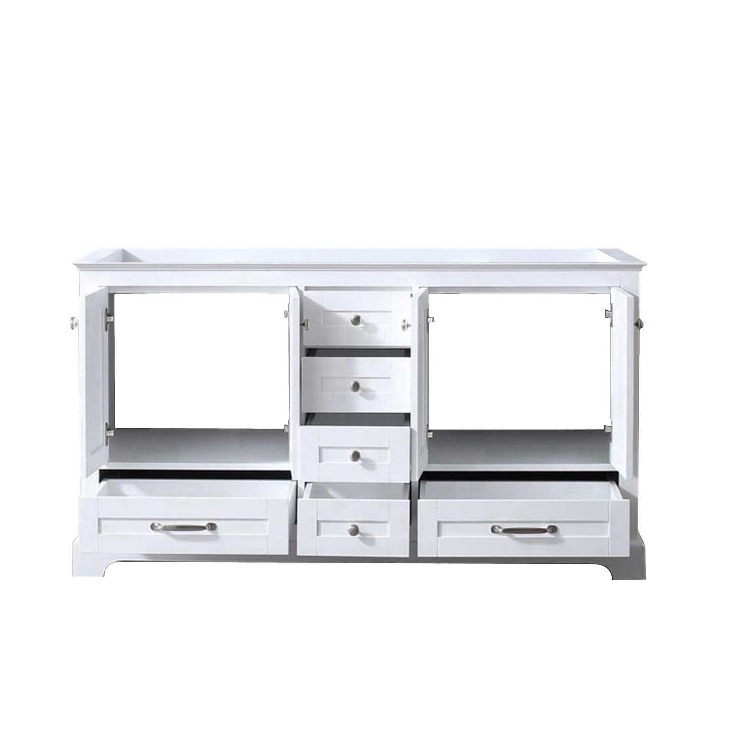 Dukes 60" White Vanity Cabinet Only