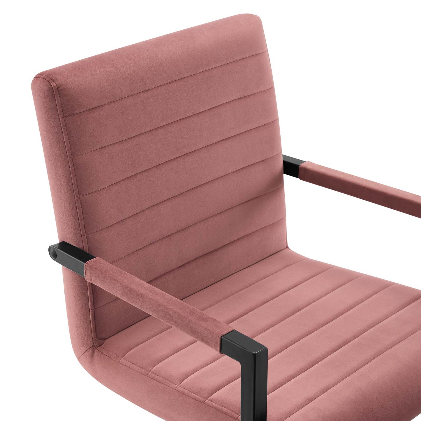 Modway Savoy Performance Velvet Dining Chair Set of 2, Dusty Rose