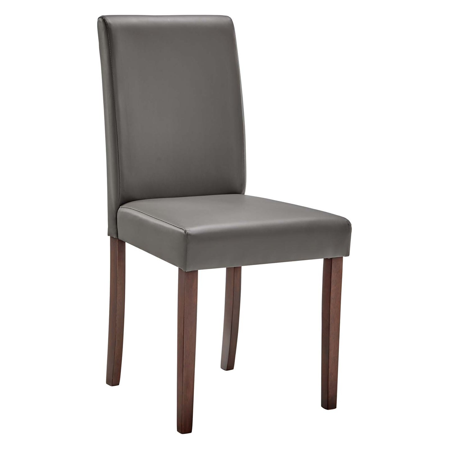 Modway Prosper Faux Leather Dining Side Chair Set of 2, Gray