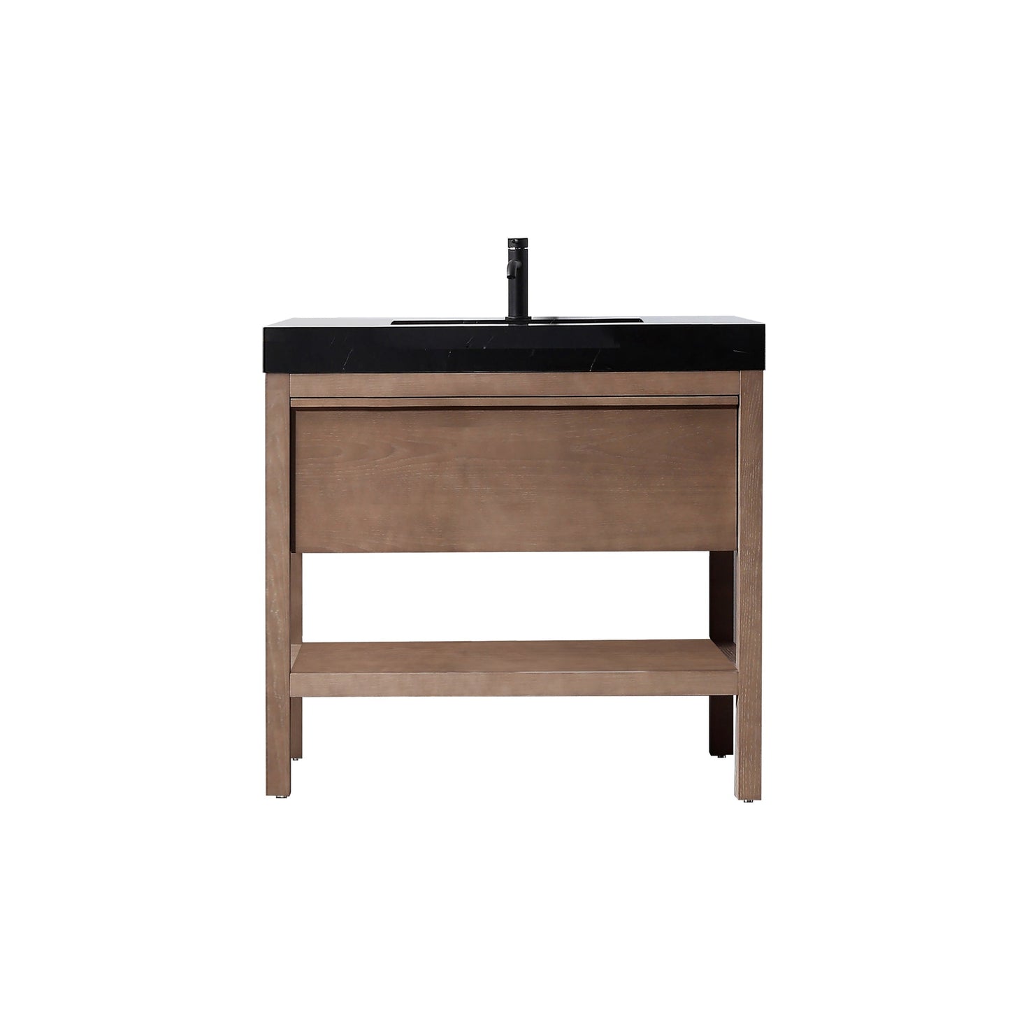 BIBURY 36” CHESTNUT OAK FREESTANDING MODERN BATHROOM VANITY