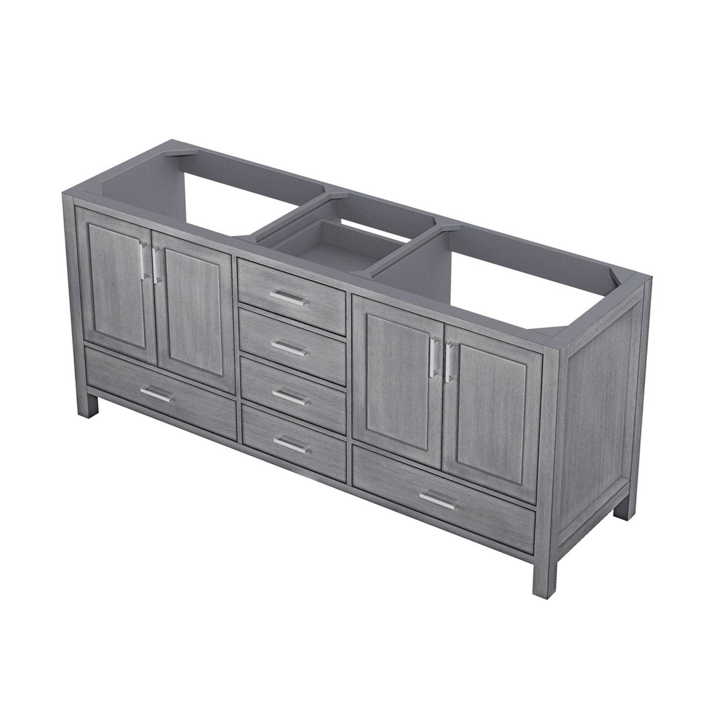 Jacques 72" Distressed Grey Vanity Cabinet Only