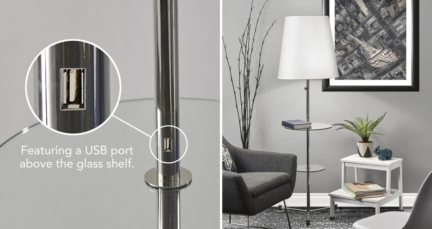 Channing Shelf Floor Lamp