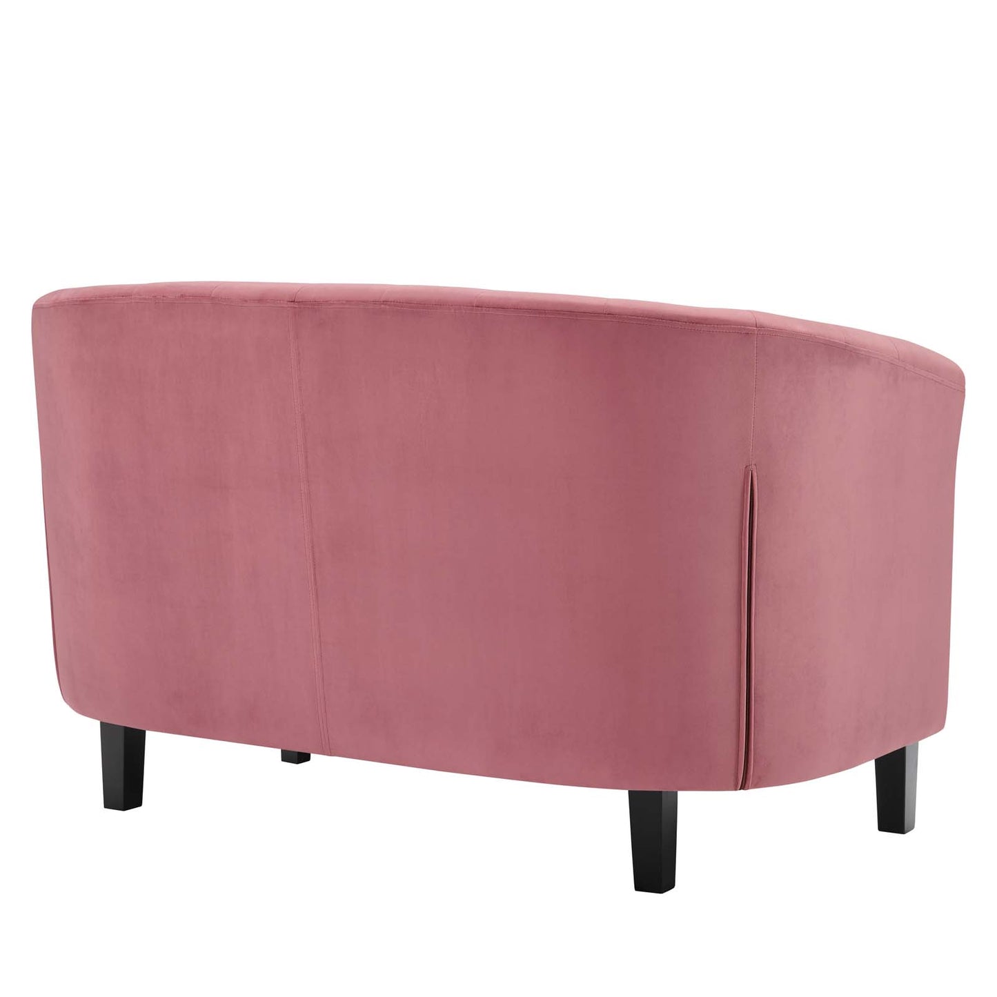 Modway Prospect Performance Velvet Loveseat, Dusty Rose