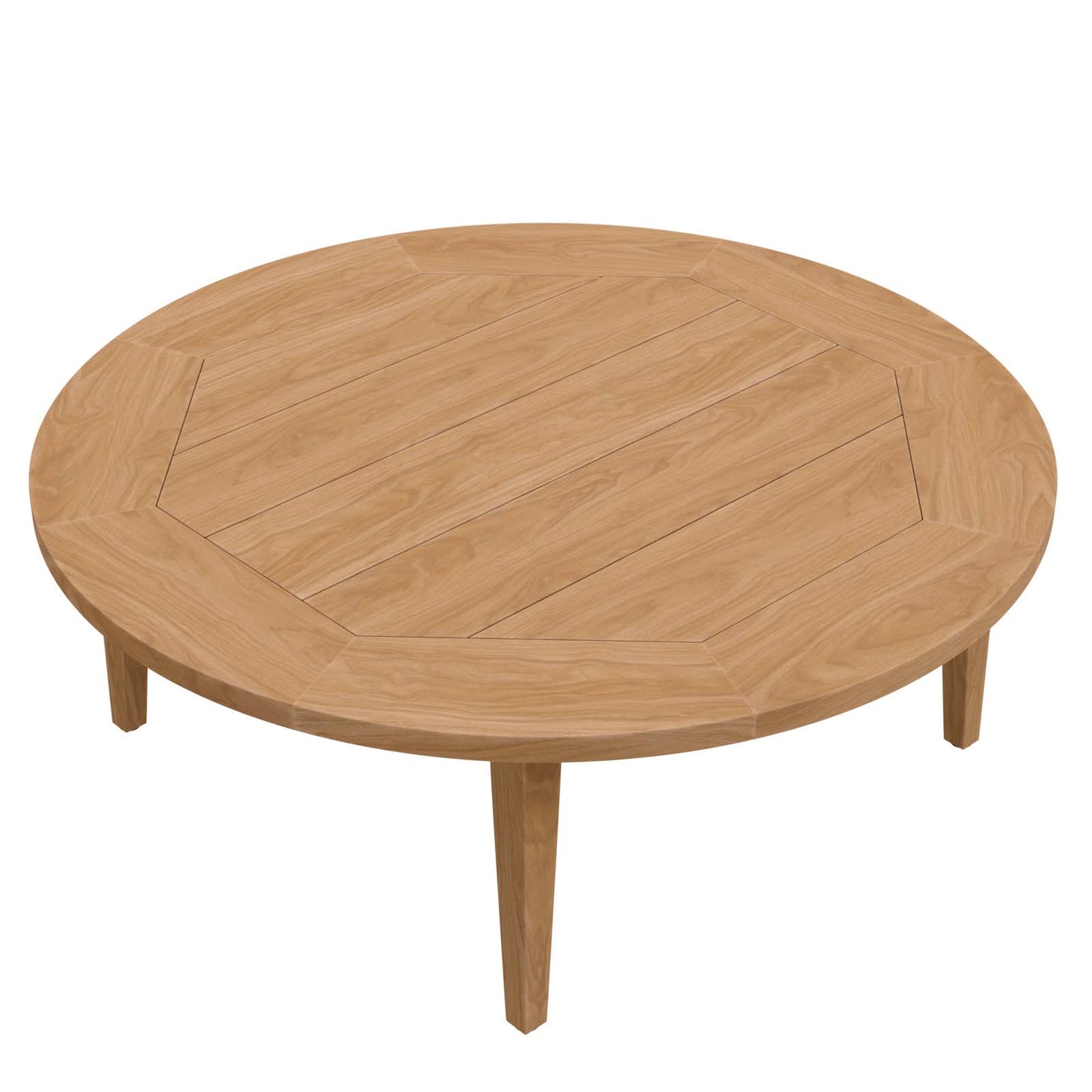 Modway Natural Brisbane Teak Wood Outdoor Patio Coffee Table EEI-5603-NAT