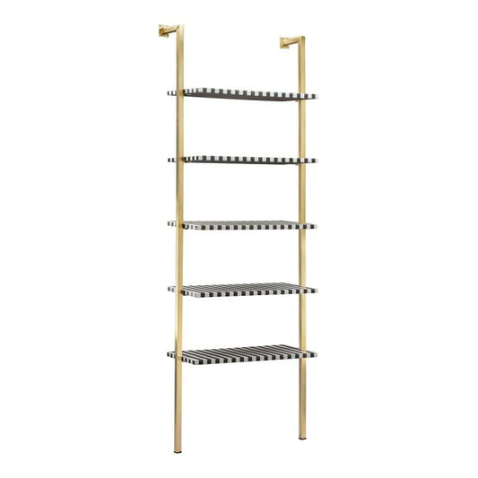 Zuo Modern - Zebra Shelf Multicolor - Modern - Living - Storage - 90 lbs. Weight Capacity - Swivel - Wheels - Iron - MDF - MDF Wood - Matte - Indoor - Multicolor - Assembly Required