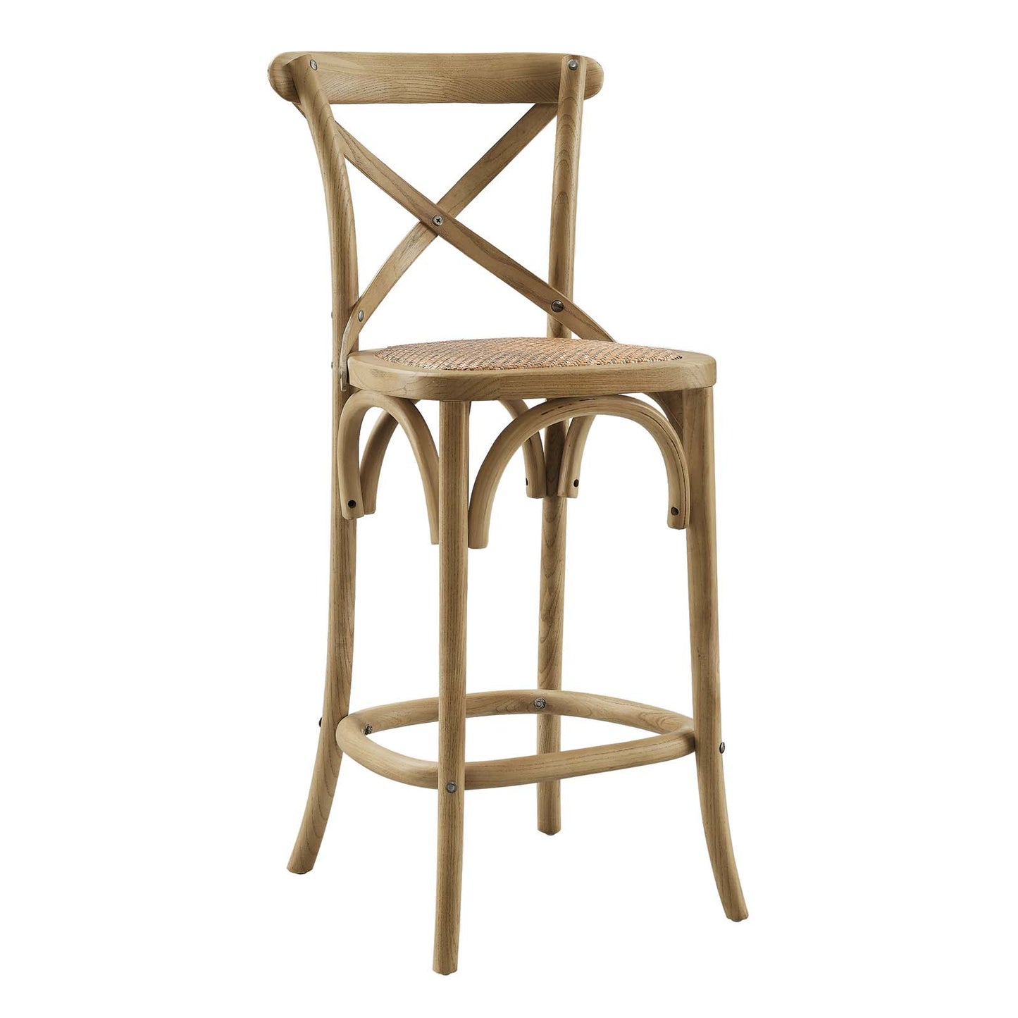 Modway Gear Counter Stool in Natural