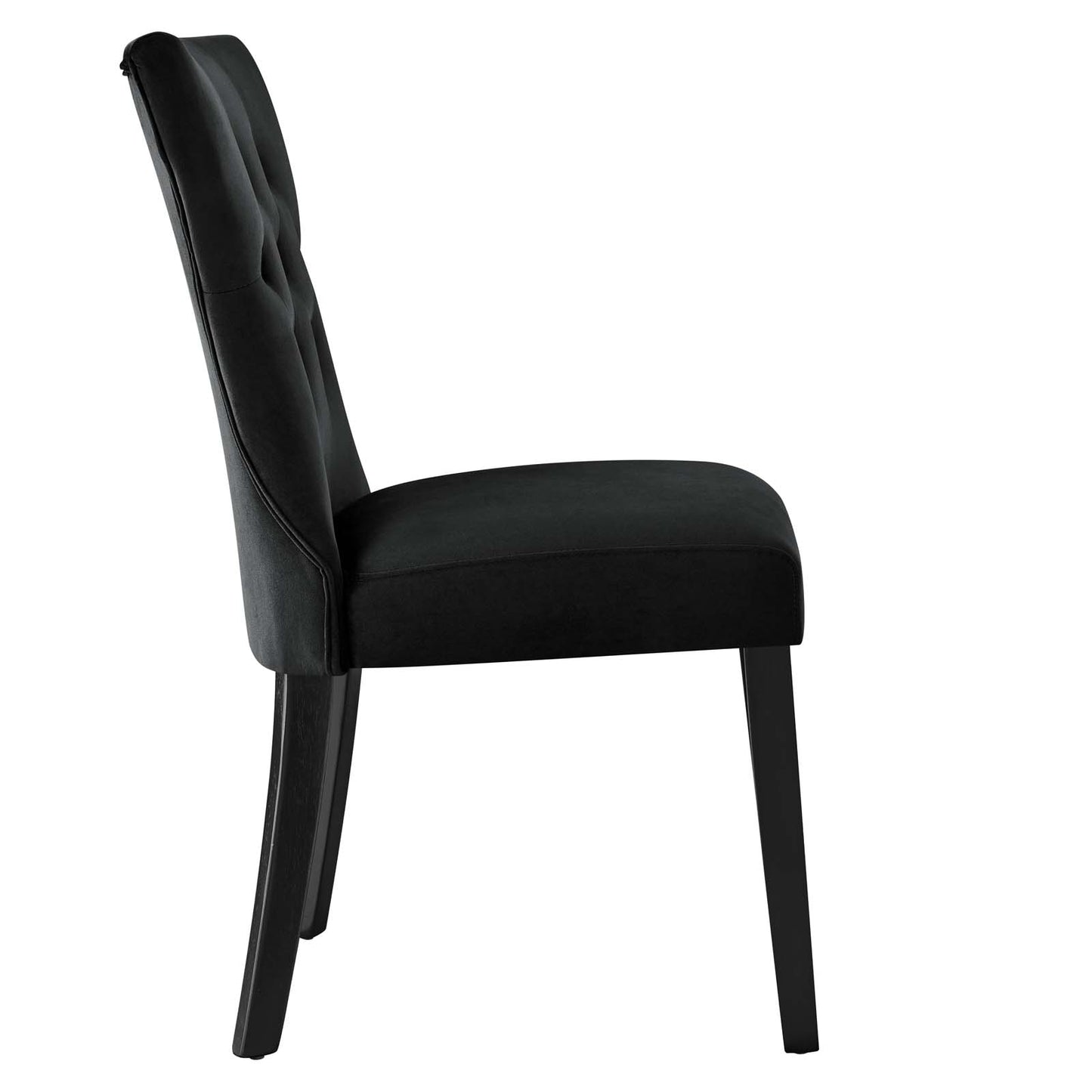 Modway Silhouette Velvet Set of 2 Dining Chairs with Black Finish EEI-5014-BLK