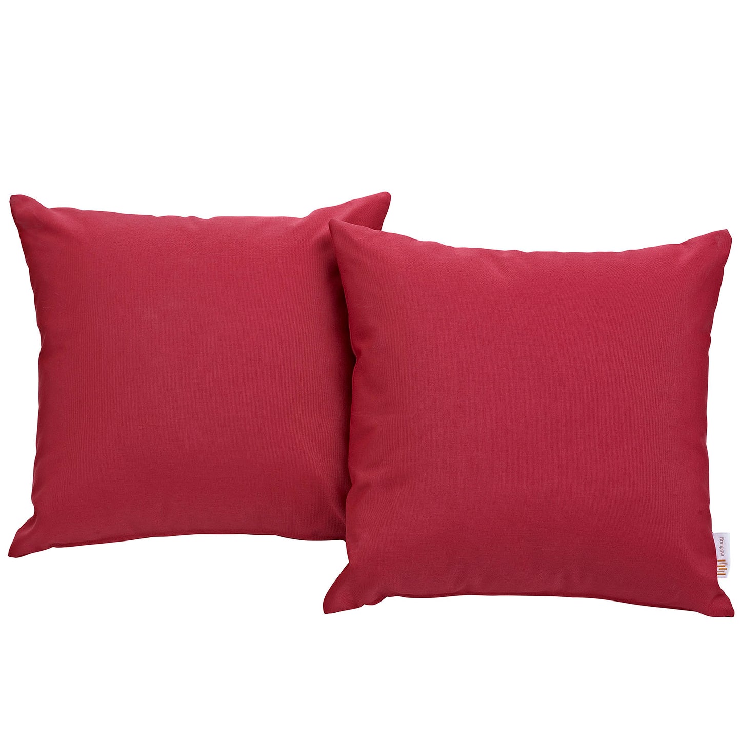 Modway EEI-2001-RED Convene Two Piece Patio Pillow Set Outdoor Furniture, Red