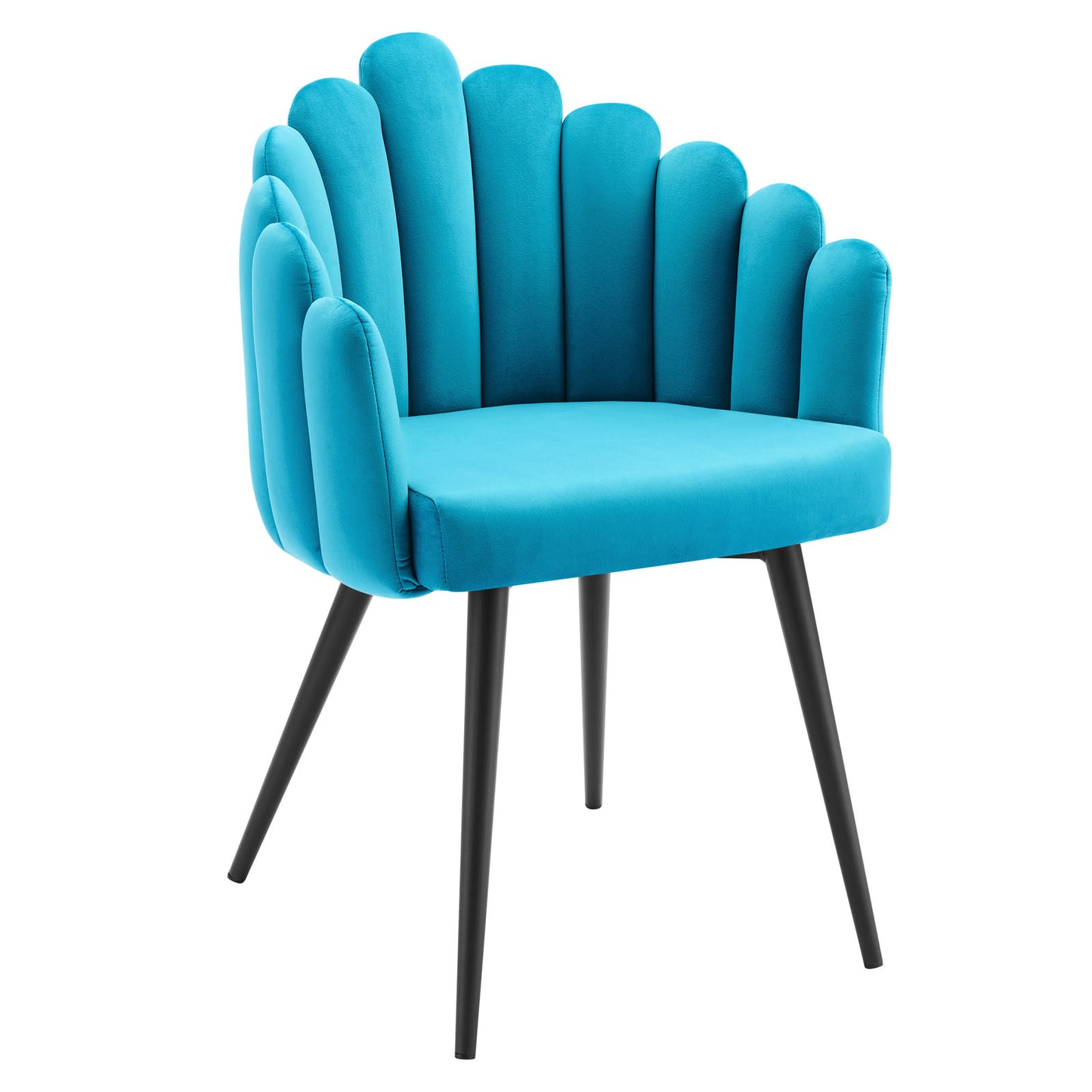 Modway Vanguard Dining Chair with Black Blue Finish EEI-4677-BLK-BLU