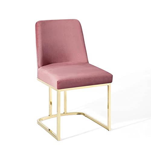 Modway Amplify Sled Base Performance Velvet Dining Side Chair