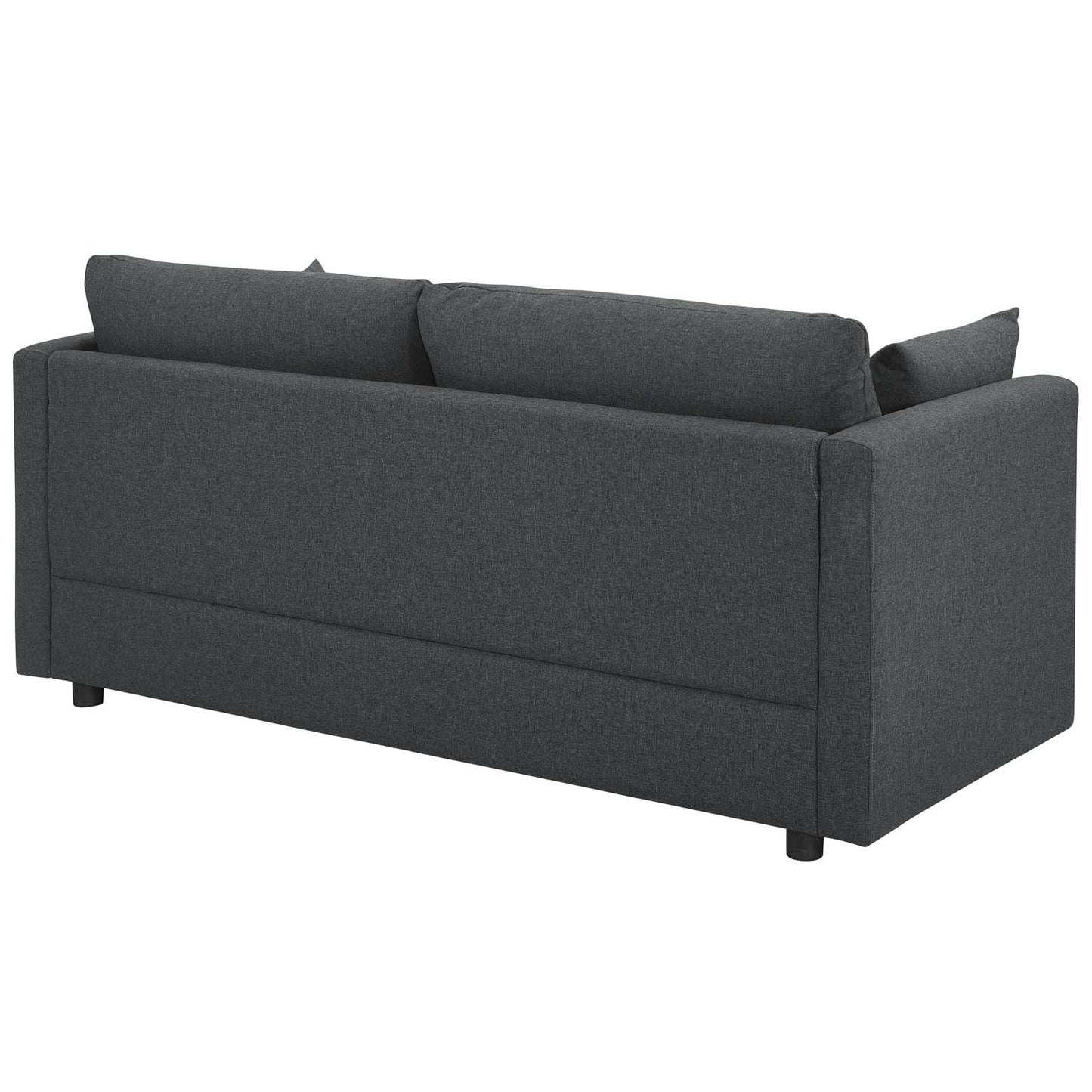 Modway Activate Upholstered Fabric Sofa and Armchair Set, Gray