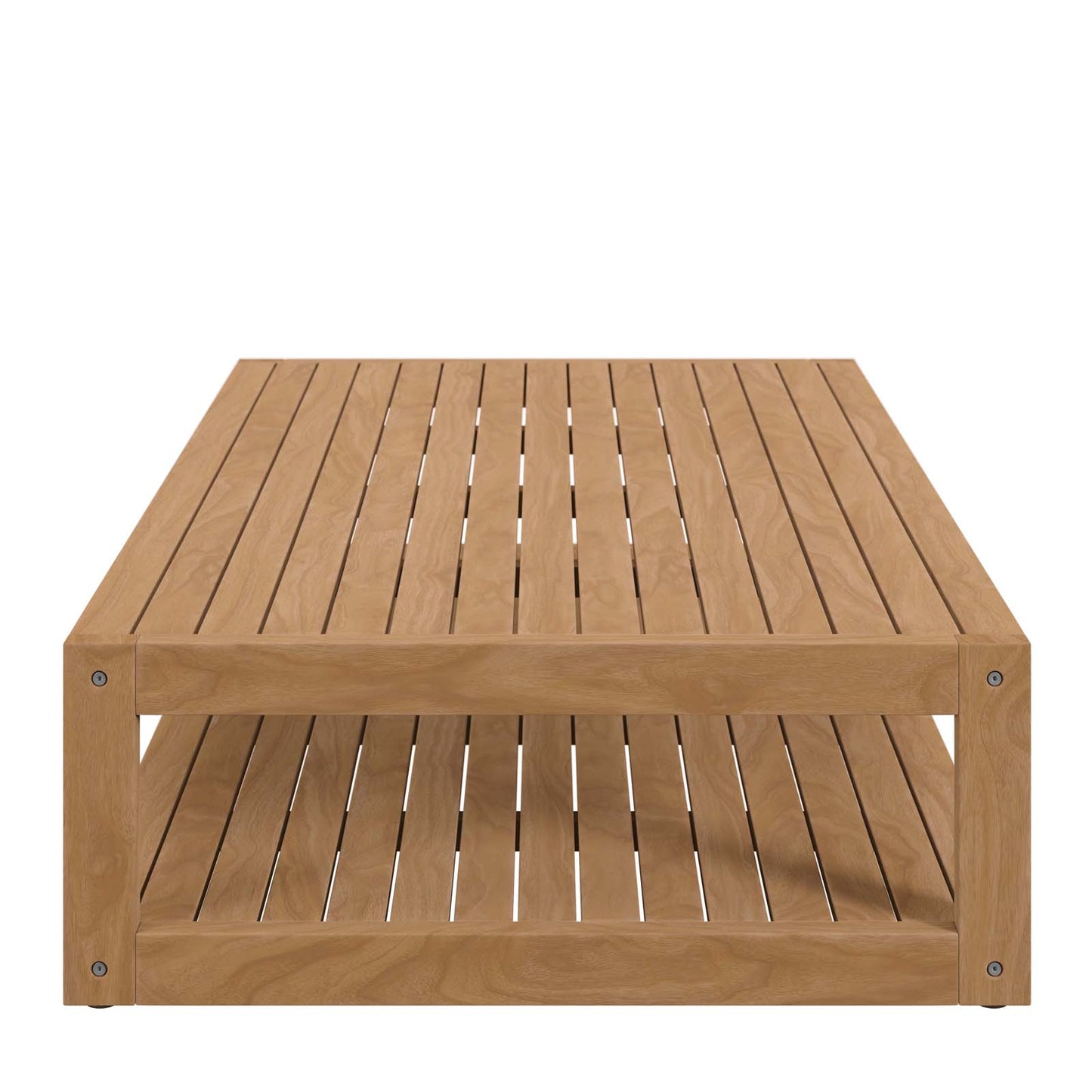 Modway Natural Carlsbad Teak Wood Outdoor Patio Coffee Table EEI-5608-NAT