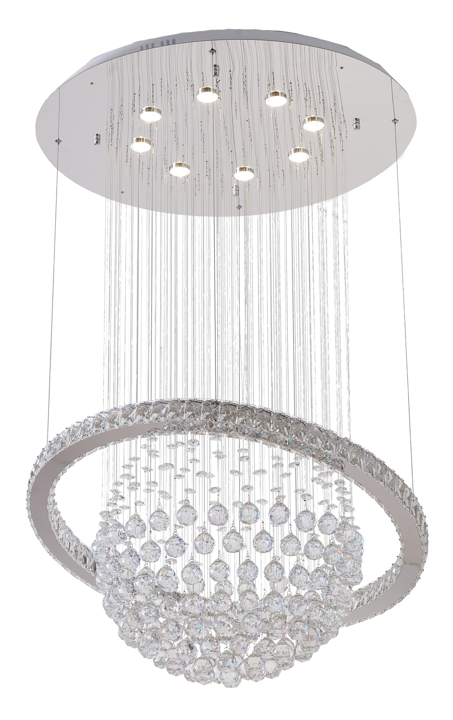 Chrome LED Chandelier - JP01