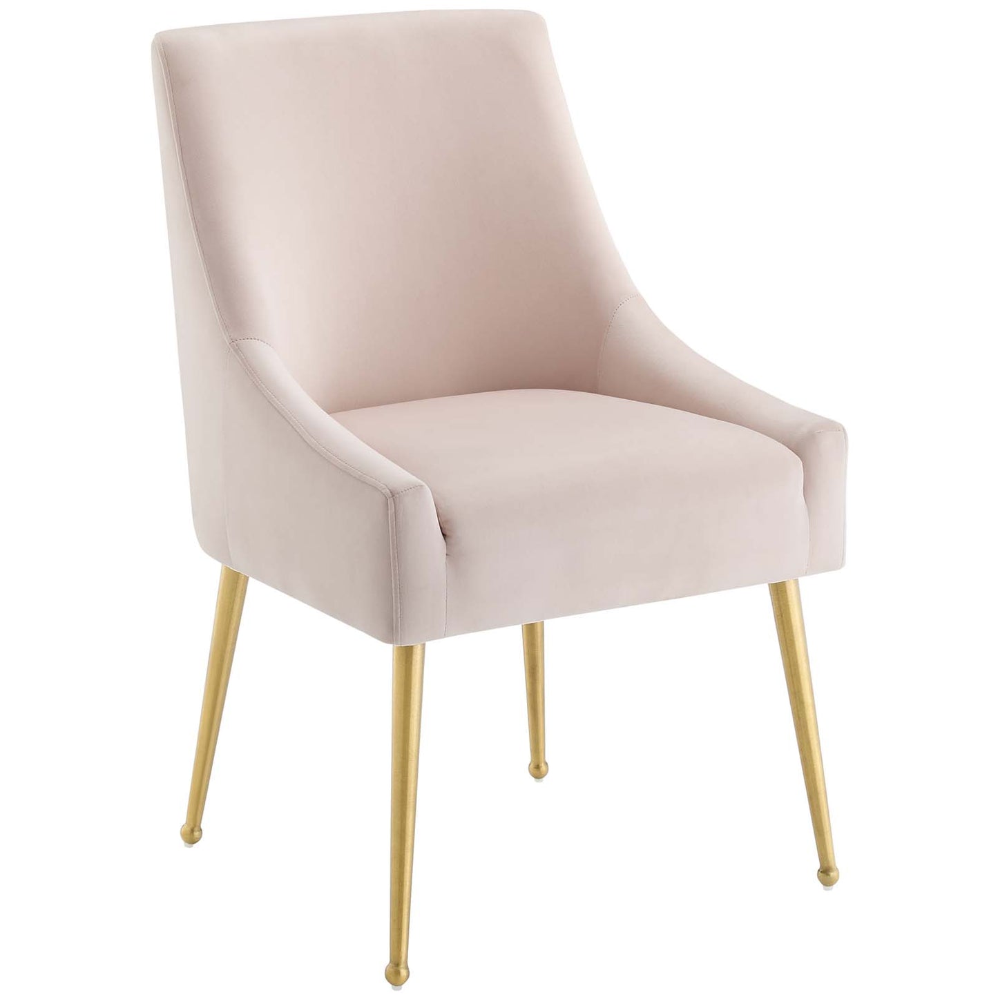 Modway Discern Upholstered Performance Velvet Dining Chair Set of 2, Pink