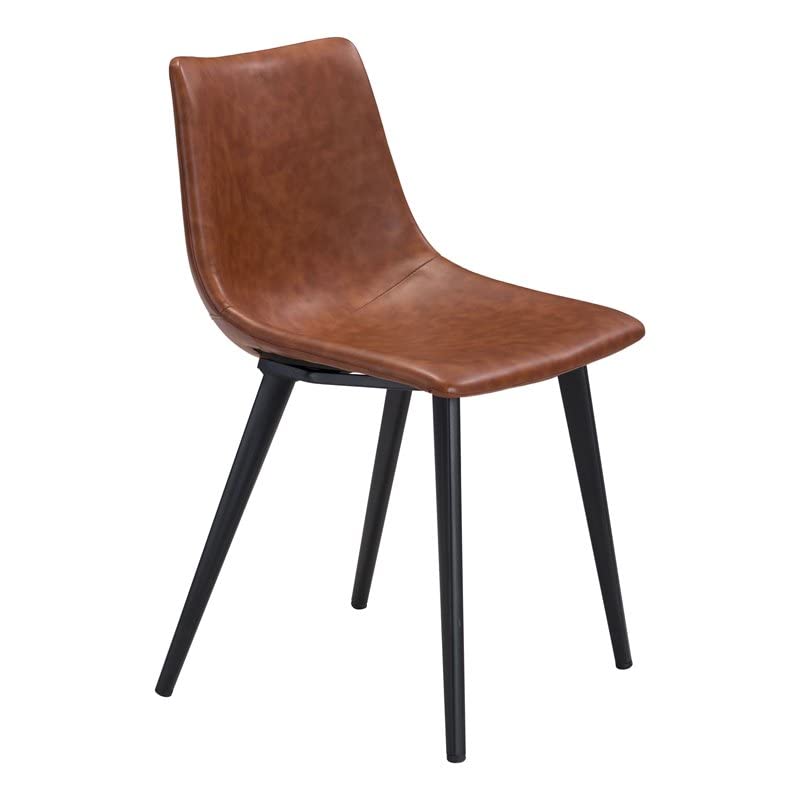 Zuo Modern Dining Chair (Set of 2) Vintage Brown Daniel