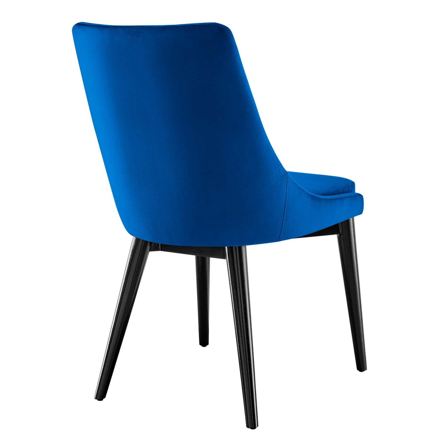 Modway Viscount Performance Velvet Dining Chair with Navy Finish EEI-5009-NAV