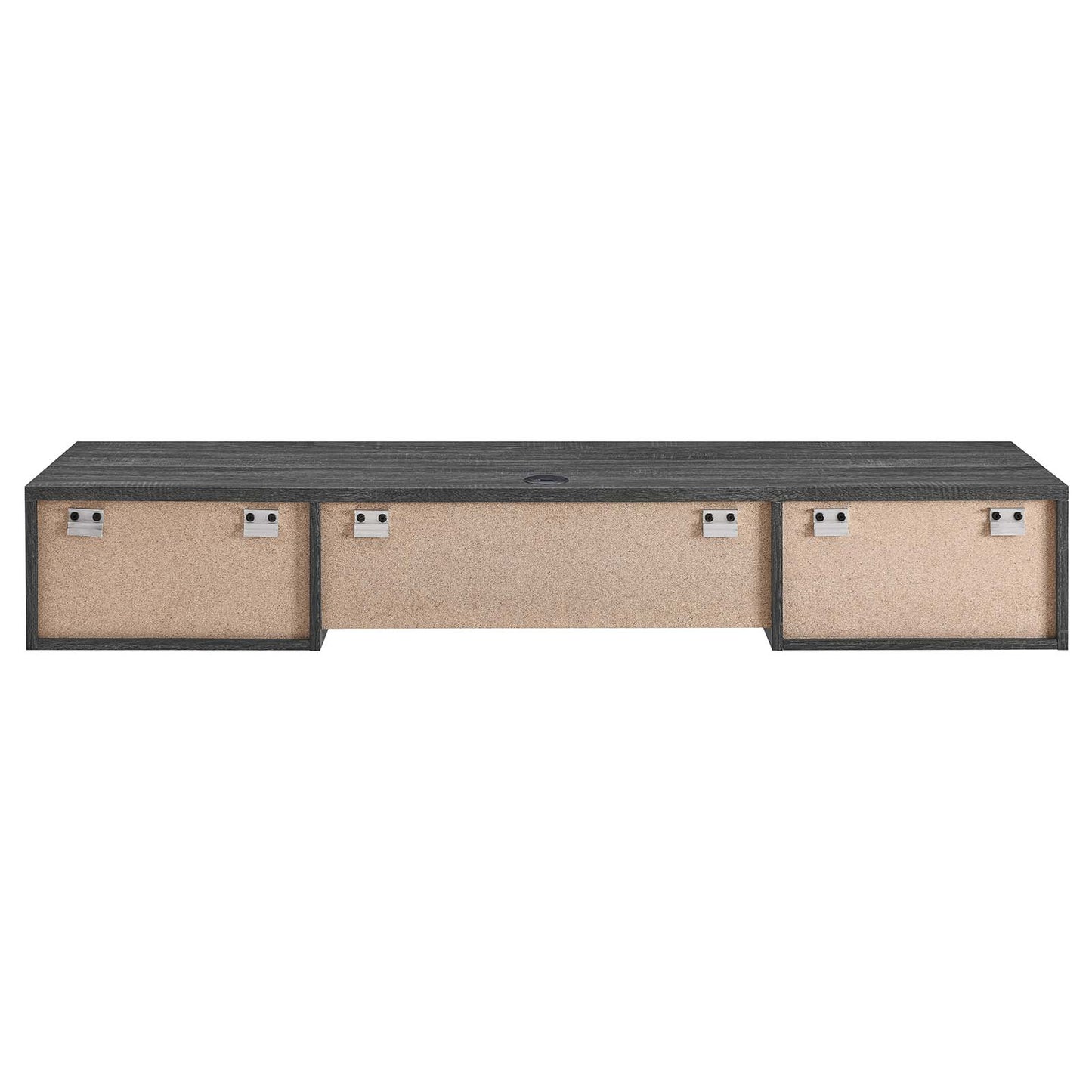 Modway Charcoal Render Wall Mount Wood Office Desk EEI-5865-CHA