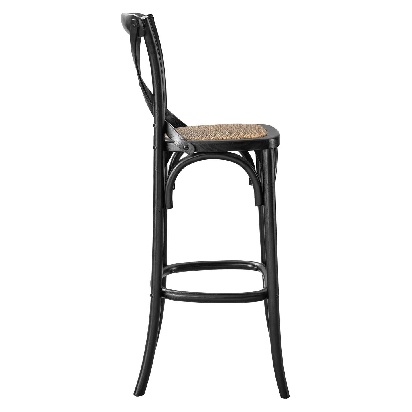 Modway Gear Bar Stool in Black