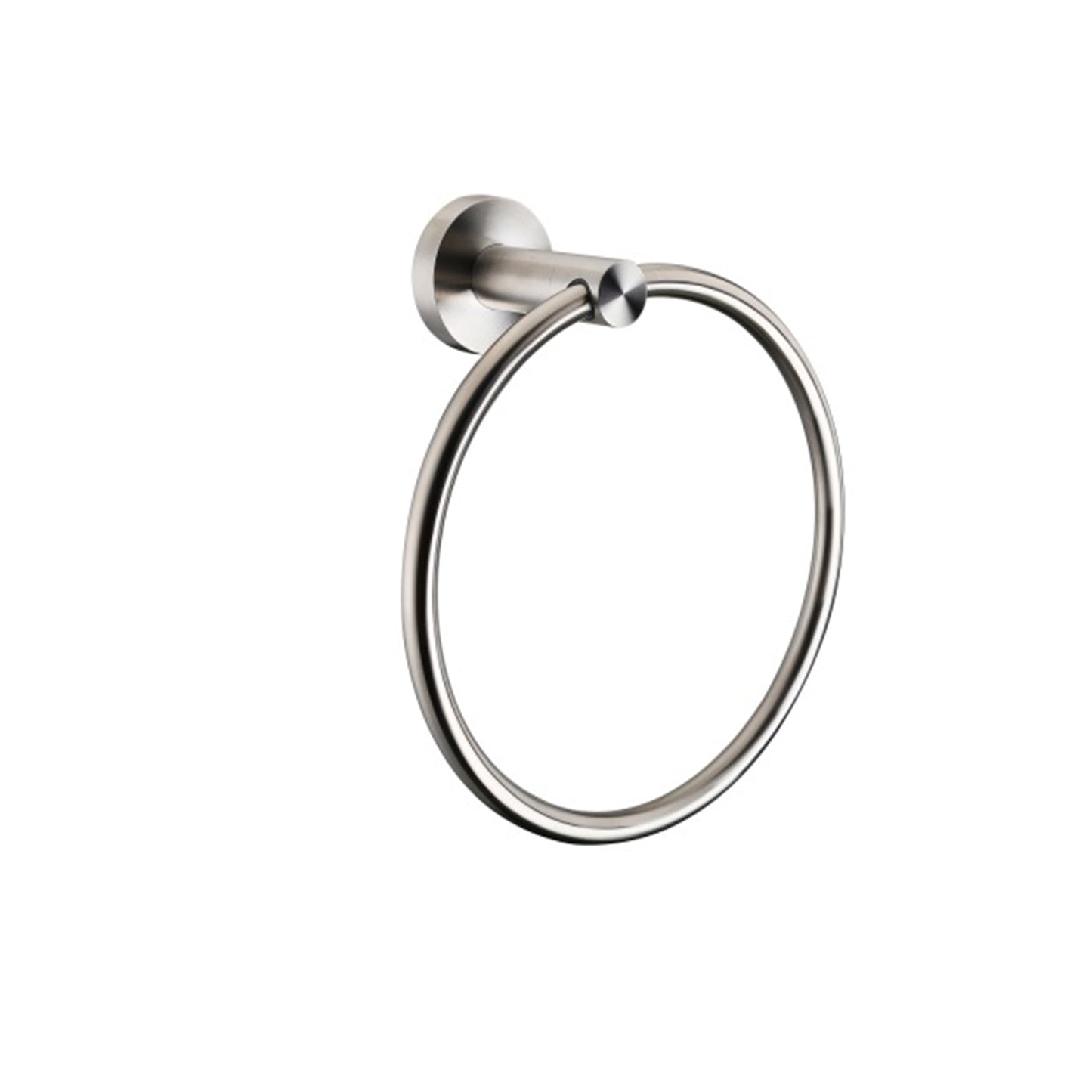 Bagno Nera Stainless Steel Towel Ring - Satin Nickel